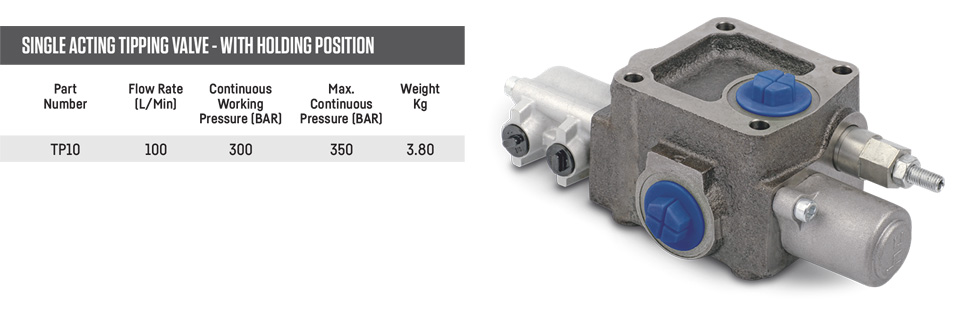 Single Acting Tip Valve Hold Position